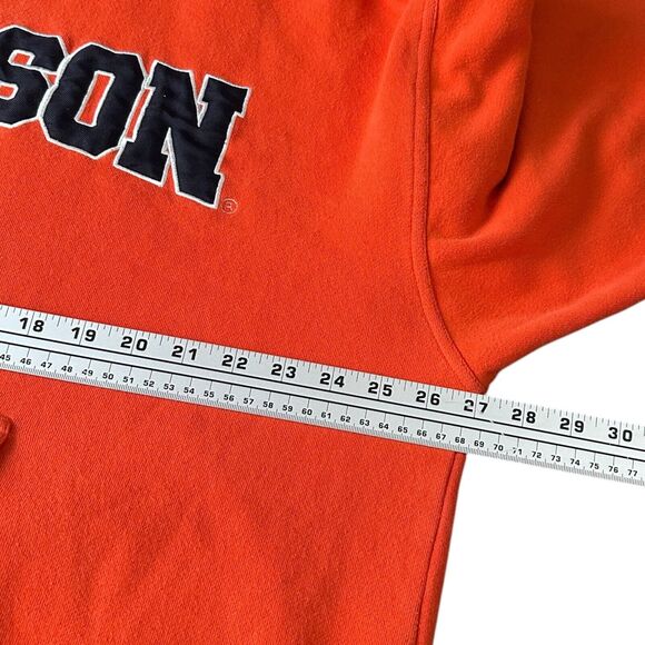 Vintage Starter Clemson Tigers Hoodie Men’s 2XL XXL Sweatshirt Pullover Orange - Picture 7 of 10